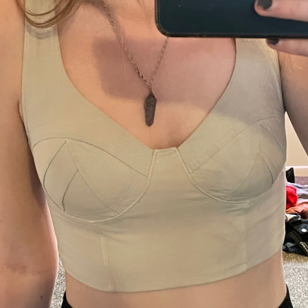 Sports bra.